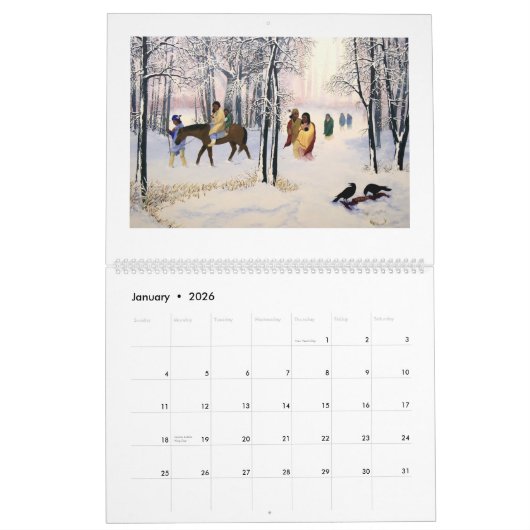 Cherokee Art Calendar Kalender (Jan 2026)