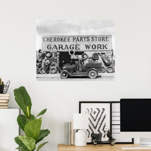Cherokee Auto Teile: 1936 Poster (Heimbüro)