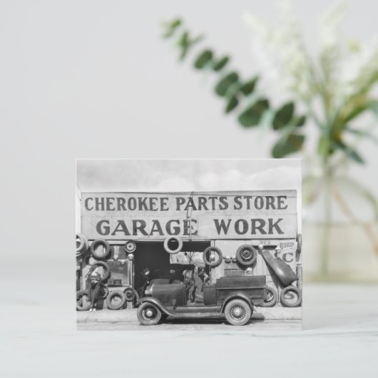 Cherokee Auto Teile: 1936 Postkarte (Stehend Vorderseite)