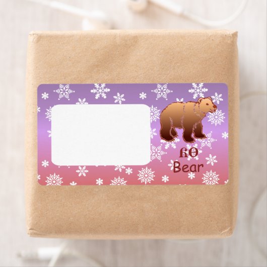 Cherokee Bear Custom Shipping Label (Insitu)