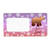 Cherokee Bear Custom Shipping Label (Vorne)