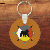 Cherokee Bear Vier Richtungen Schlüsselanhänger (Vorderseite)