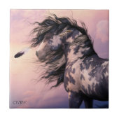 Cherokee blaue Kunst-Fliese Fliese (Vorderseite)