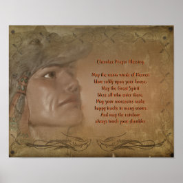 Cherokee Blessing Indianergebet Poster