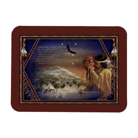 Cherokee Blessing Magnets Indianer Magnet (Horizontal)