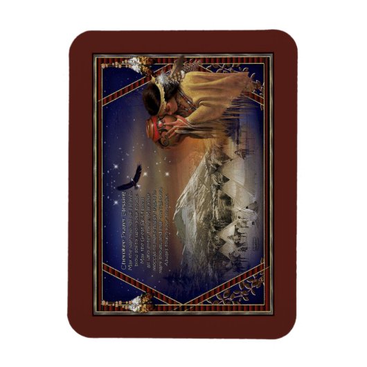 Cherokee Blessing Magnets Indianer Magnet (Vertikal)