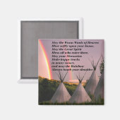 Cherokee Blessing Prayer Magnet (Vorderseite/Rückseite)