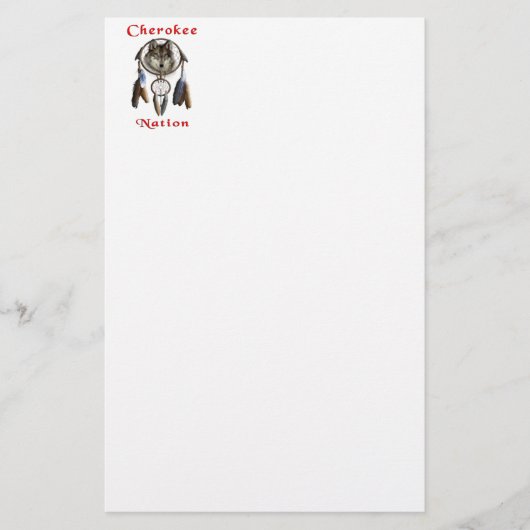 Cherokee Briefpapier (Vorderseite)