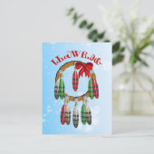 Cherokee Christmas Dream Catcher Postkarte (Stehend Vorderseite)