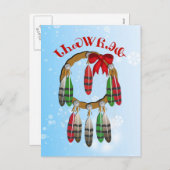 Cherokee Christmas Dream Catcher Postkarte (Vorne/Hinten)