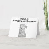 Cherokee Christmas Wreath Card Feiertagskarte (Rückseite)