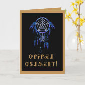 Cherokee Dreamcatcher Jahrestags-Karte Karte (Gelbe Blume)