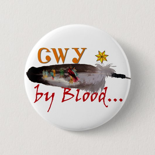 Cherokee durch Blut Button (Vorderseite)