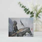 Cherokee & Eagle Postkarte (Stehend Vorderseite)