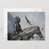 Cherokee & Eagle Postkarte (Vorne/Hinten)