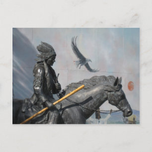 Cherokee & Eagle Postkarte