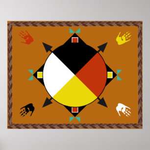 Cherokee Four Directions Poster
