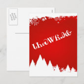 Cherokee frohe Weihnacht-Postkarte Feiertagspostkarte (Vorne/Hinten)