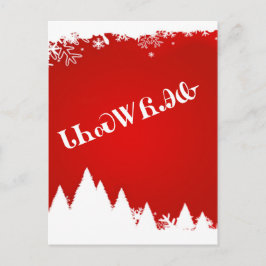 Cherokee frohe Weihnacht-Postkarte Feiertagspostkarte
