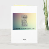 Cherokee glückliche Jahrestags-Gruß-Karte Karte (Rückseite)