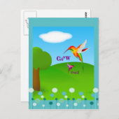Cherokee Hummingbird Postcard Postkarte (Vorne/Hinten)