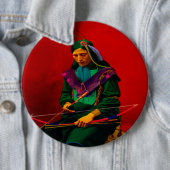 Cherokee Indian Pop Art Button (Beispiel)