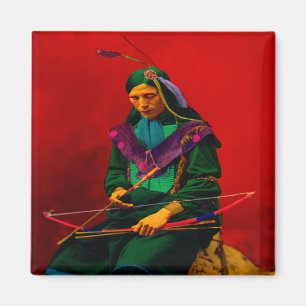 Cherokee Indian Pop Art Magnet