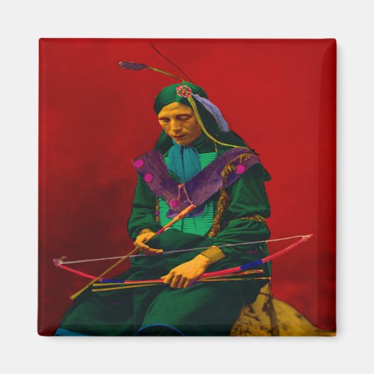 Cherokee Indian Pop Art Magnet (Vorne)
