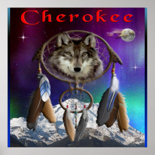 Cherokee Indianer Poster