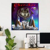 Cherokee Indianerposter Poster (Heimbüro)