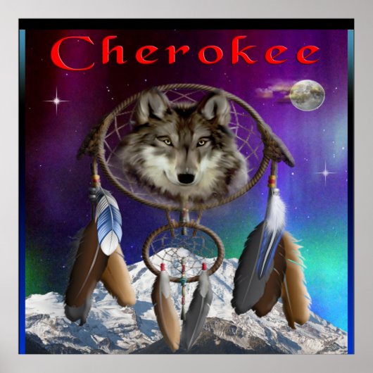 Cherokee Indianerposter Poster (Vorne)