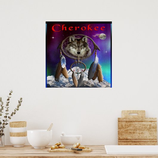 Cherokee Indianerposter Poster (Küche)
