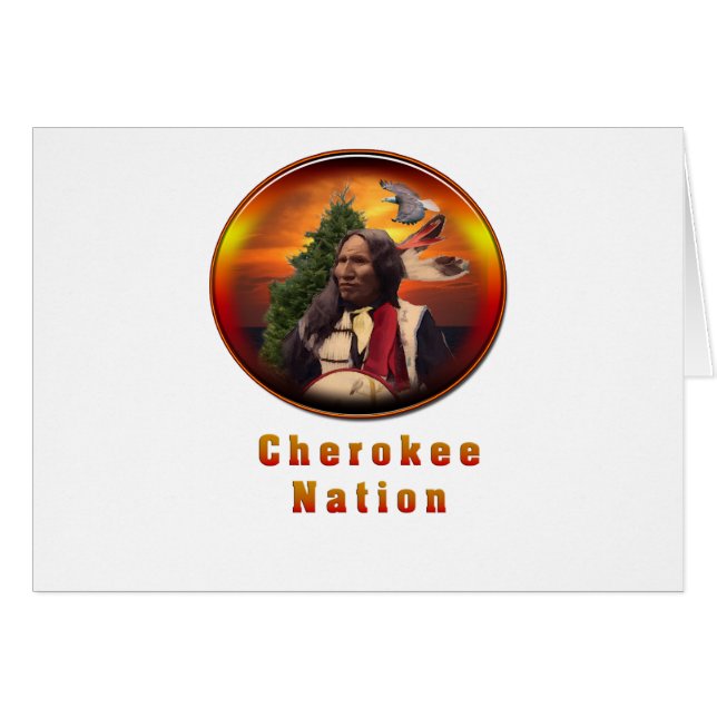 Cherokee indische Kunst (Vorderseite (Horizontal))