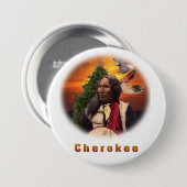Cherokee indische Produkte Button (Vorne & Hinten)