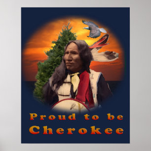 Cherokee indische Produkte Poster