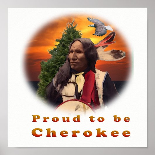 Cherokee indische Produkte Poster (Vorne)