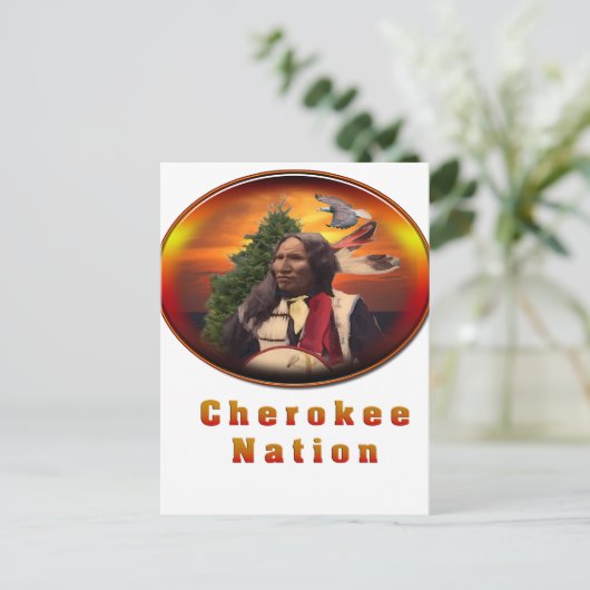Cherokee indische Produkte Postkarte (Stehend Vorderseite)