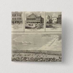 Cherokee, Iowa, 1875 Unternehmen in Centerville Button