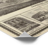 Cherokee, Iowa, 1875 Unternehmen in Centerville Poster (Ecke)