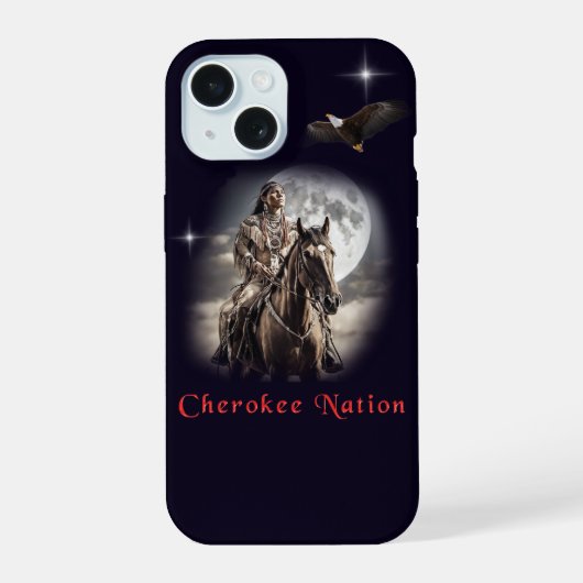 Cherokee iPhone 15 Hülle (Rückseite)