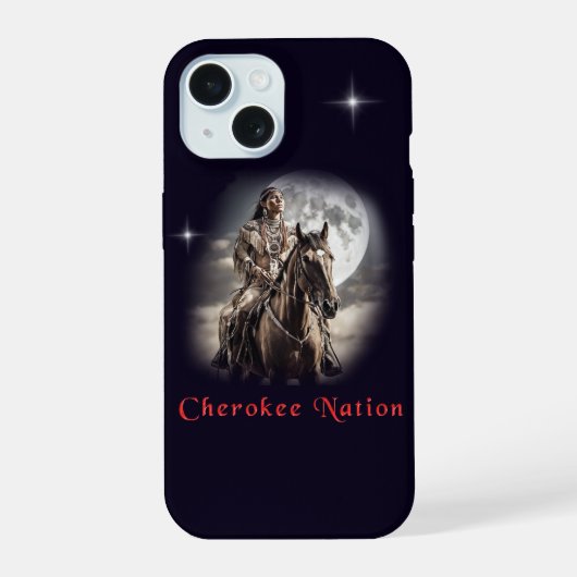Cherokee iPhone 15 Hülle (Rückseite)