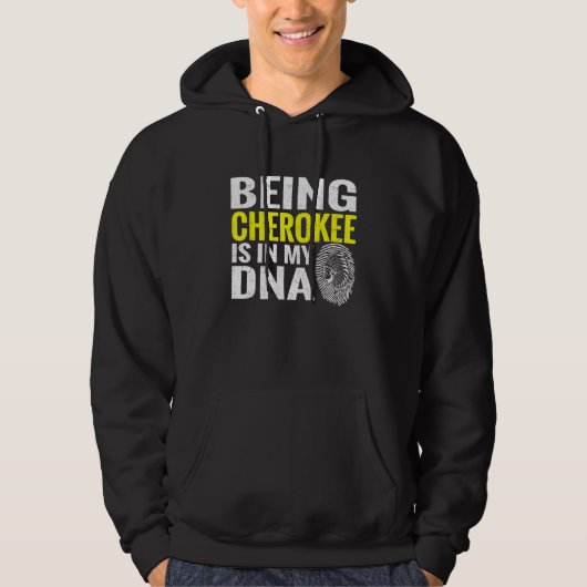 Cherokee ist in meinem DNA-Native-Amerikanische Ur Hoodie (Vorderseite)