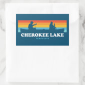 Cherokee Lake Tennessee Canoe Rechteckiger Aufkleber (Tasche)
