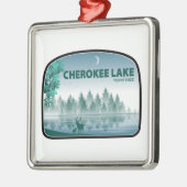 Cherokee Lake Tennessee Deer Ornament Aus Metall (Links)