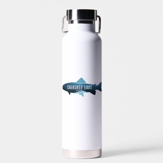 Cherokee Lake Tennessee Fisch Trinkflasche (Vorne)