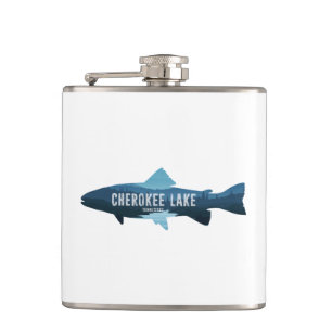 Cherokee Lake Tennessee Fische Flachmann