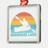 Cherokee Lake Tennessee Kayak Ornament Aus Metall (Links)