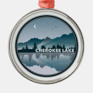 Cherokee Lake Tennessee Reflektion Ornament Aus Metall