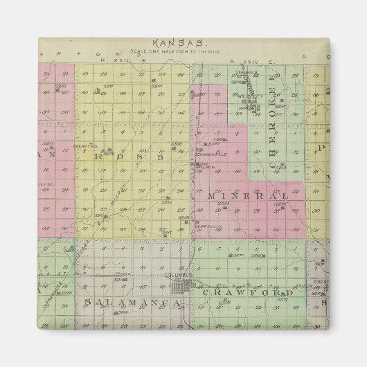 Cherokee Landkreis, Kansas Magnet (Vorne)