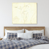 Cherokee Map Leinwanddruck (Insitu (Schlafzimmer))